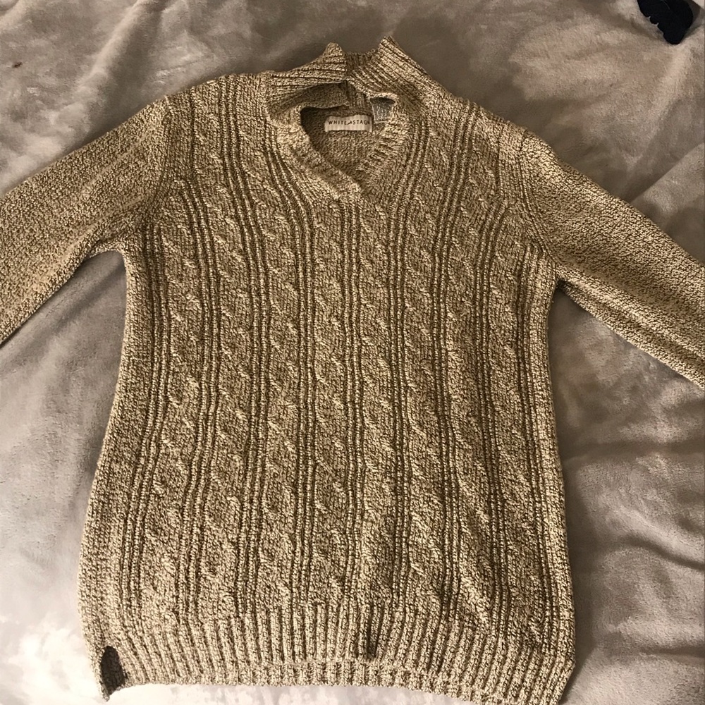 Knitted tan sweater!